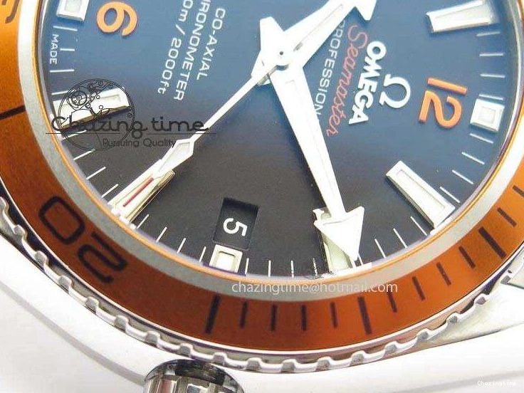 0404 Planet Ocean SS Bp Maker 45mm Orange Bezel On SS Bracelet A DailyWear 8216